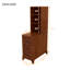 Table de bout avec 3 tiroirs, table de coin avec 2 tablettes ouvertes, table d'appoint haute pour chambre à coucher et coin-103727684
