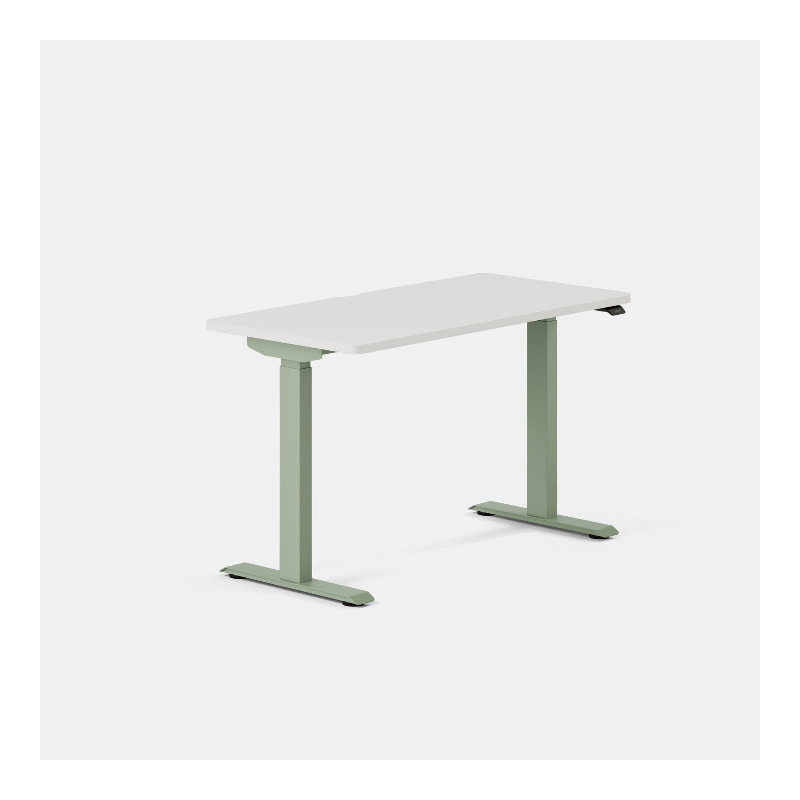Duo Standing Desk, White, 47.3" H x 48" W x 24" D, Sage