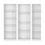 4 Piece Living Room Set With 4 Bookcases, White