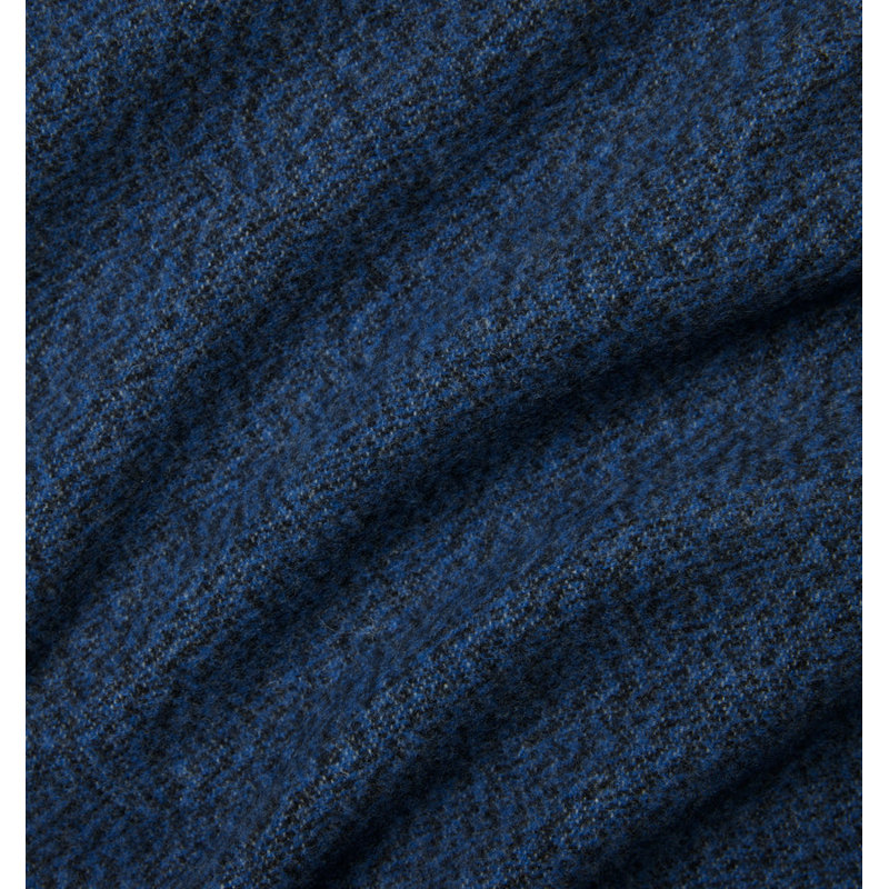 Matese Hand Woven Throw Blanket, Navy
