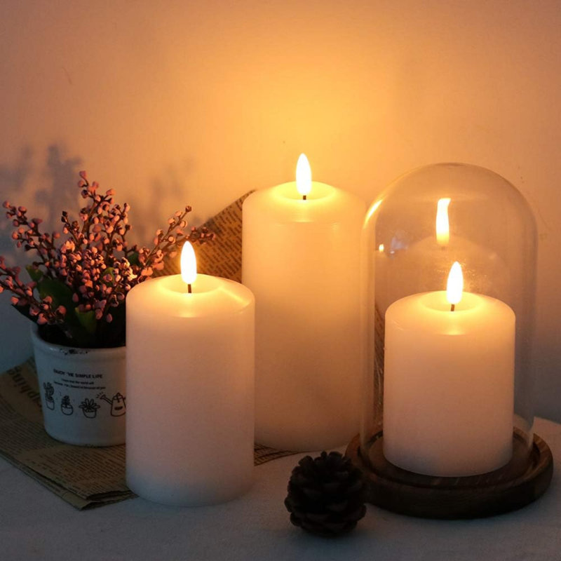 Flameless Taper Candle