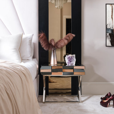Guion Glass Top End Table
