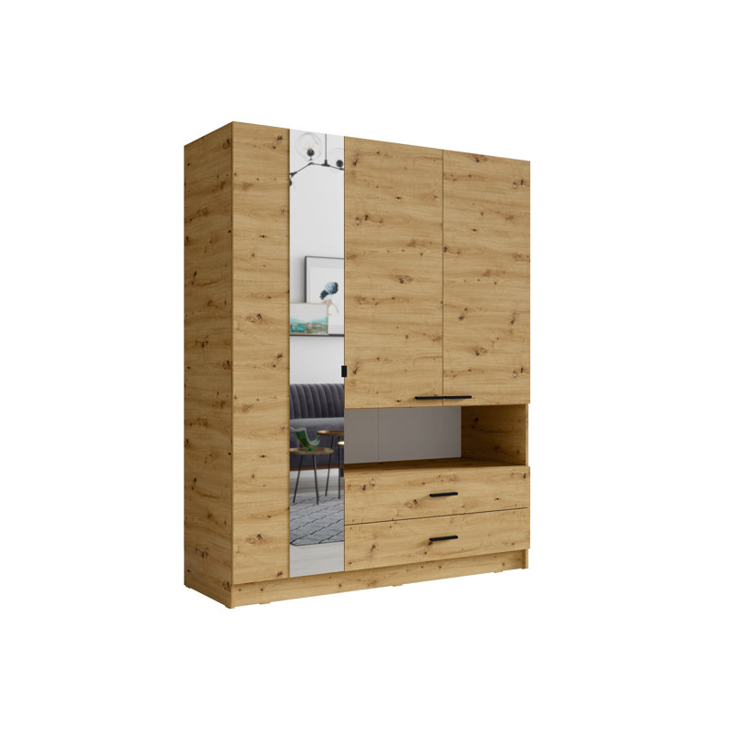 Taiba 3 Door Laminate Wardrobe