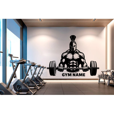 Spartan gym, décoration murale, art antique, crâne, décalcomanies murales, autocollant mural Spartan, CrossFit