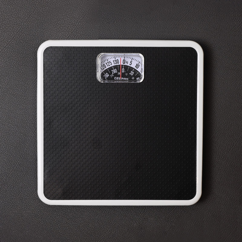 Geepas Mechanical Bathroom Scale Body Weight Scale with 130KG/287lb Capacity