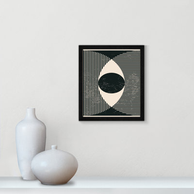 Black and White Geometric Shapes #2 Print by Stanley