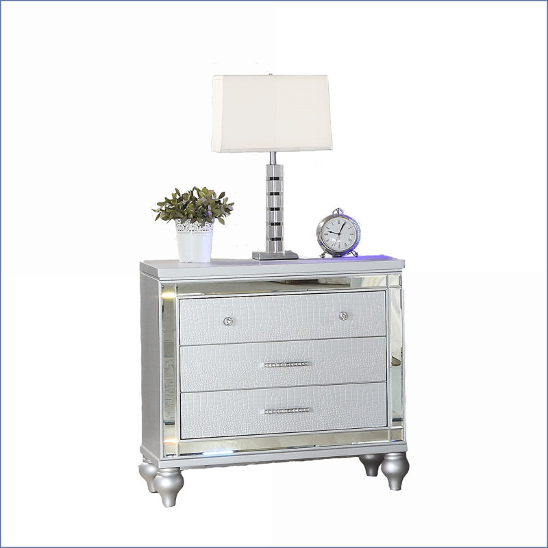 Table de chevet 3 tiroirs Modern