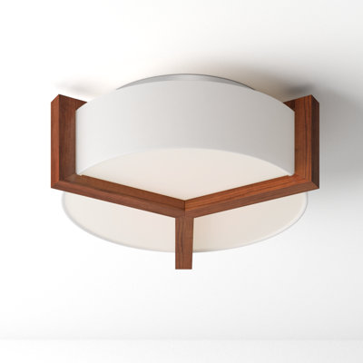 Ernie Linen LED Flush Mount