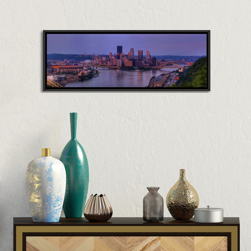 «Pittsburgh from the West End at Sunset, 2009, Pittsburgh, Pennsylvania», reproduction de photo sur toile