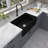 Athena 33" L x 18" W Farmhouse Kitchen Sink with Sink Grid and Basket Strainer-91264205