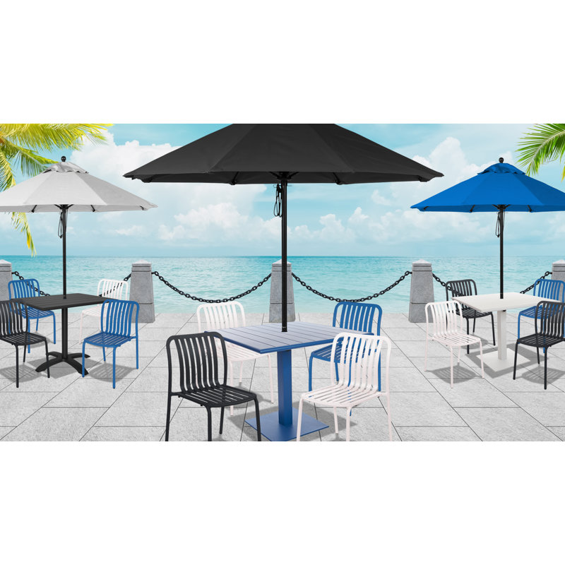 Fauteuil empilable Key West, Noir