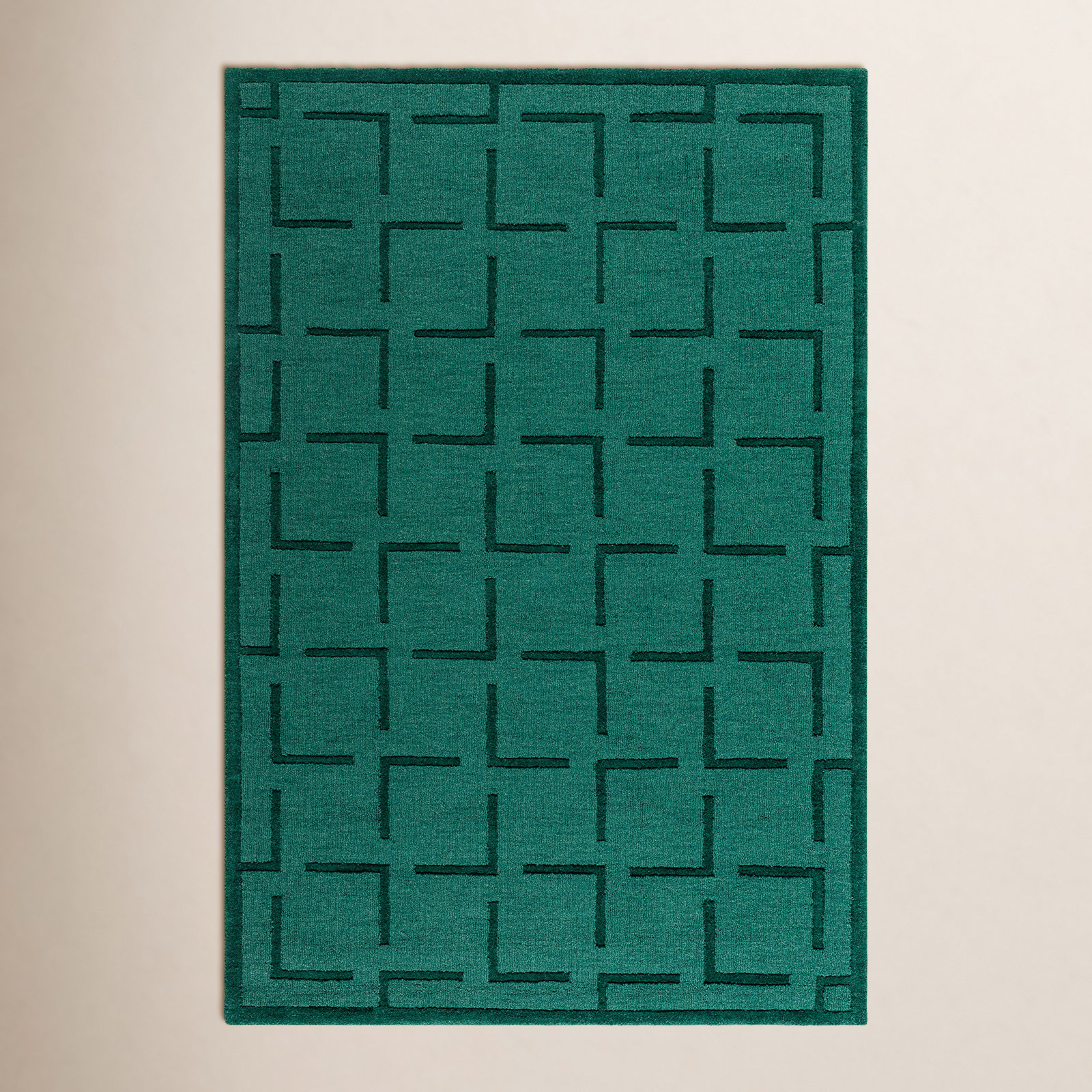 Loretto Hand-Loomed Geometric Rug, Rectangle 5'7" x 6'