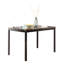 Ensemble de salle à manger en métal avec plateau en faux marbre 5 pièces Furniture - noir, ensemble de salle à manger, table et 4 chaises