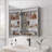 Versatile Bathroom Mirror Cabinet with Advanced Lighting and Practical Features