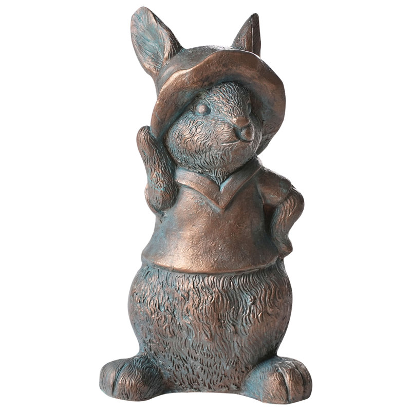 Animals Water Resistant Fiberstone Clay Garden Statue