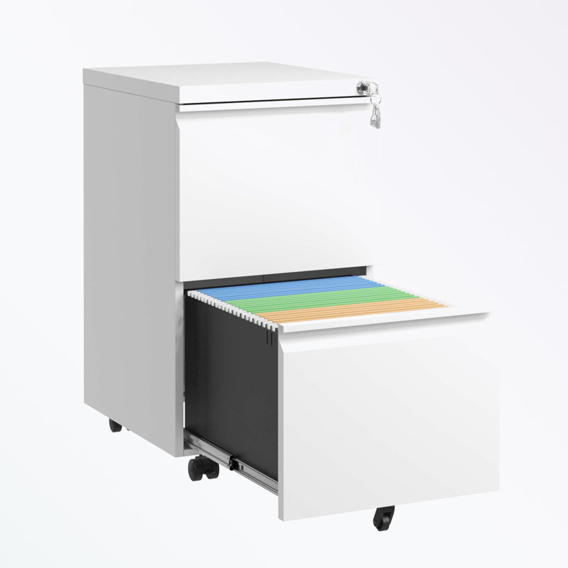 Mehriban 14.69'' Wide 2 - Drawer Filing Accent, Antique White