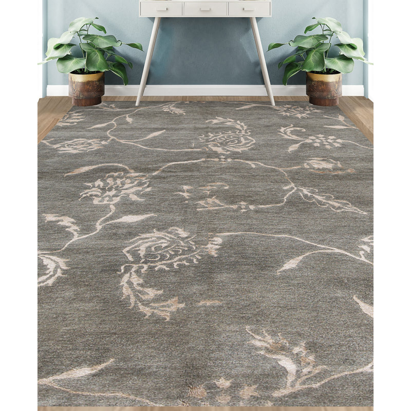 Wool Floral Area Rug