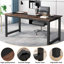 Aalderk Solid Wood Steel Computer Desk-1928445632-1928445663