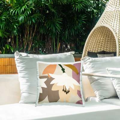 Housse et insert de coussin décoratif en polyester pour intérieur / extérieur Liz Jardine