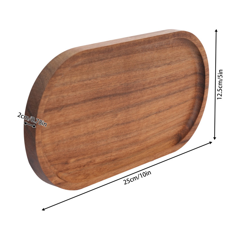 Dorelus Wood Tray - Set of 12