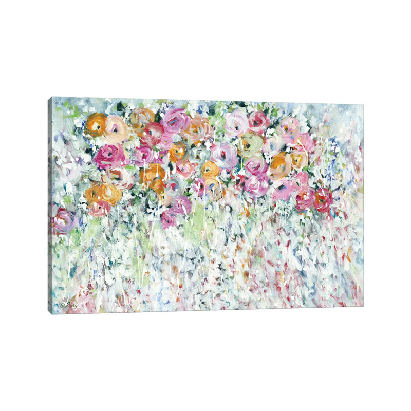 «Beautiful Full Life» par Roey Ebert - peinture sur toile tendue, H 8 po x l 12 po x P 0,75 po
