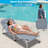 3-In-1 Heavy Duty Tanning Chair With Face Hole, Adjustable 5-Position Folding Chaise Lounge For Outdoor Sunbathing And Relaxation