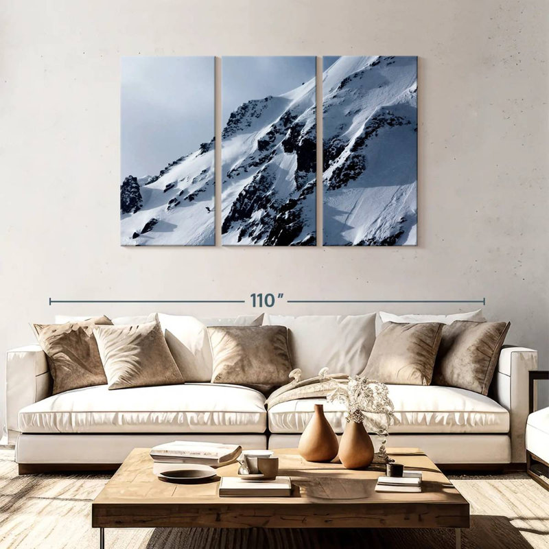 Nicci Skiing Down The Mountain, 48" H x 74" W
