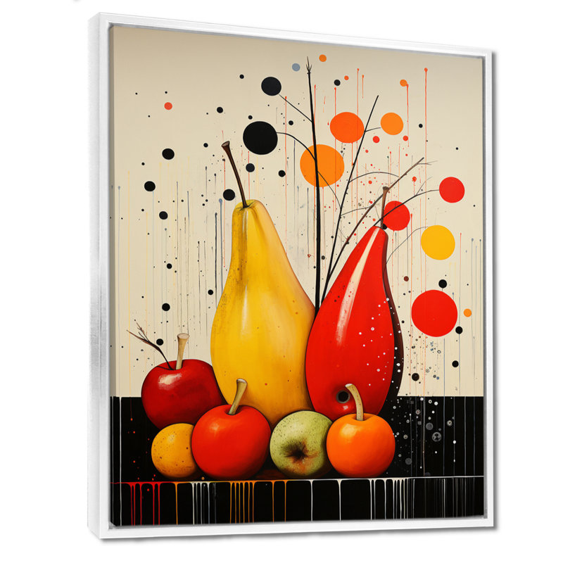 «Fruit Harvest Spectrum Différent I», reproduction sur toile, H 40 po x l 30 po x P 1,5 po, Blanc