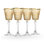 Cristine Gold Rim White Wine Glass, Set Of 4