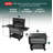 Keter Outdoor Patio Cooler Chest, 89.8 Qt Beverage Bar Cart w/ Wheels, Graphite