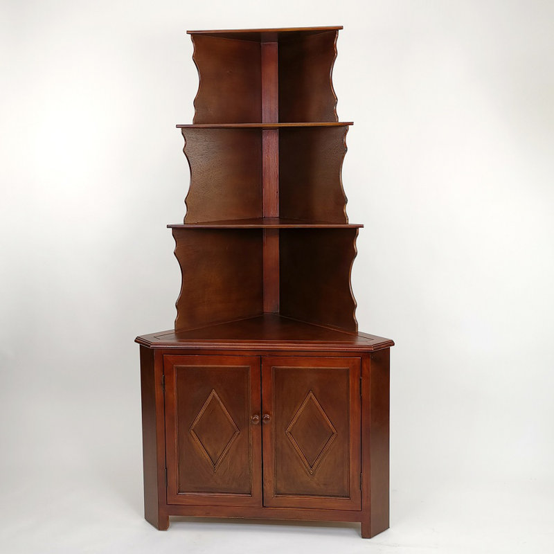 WoodWard Corner Storage Bookcase