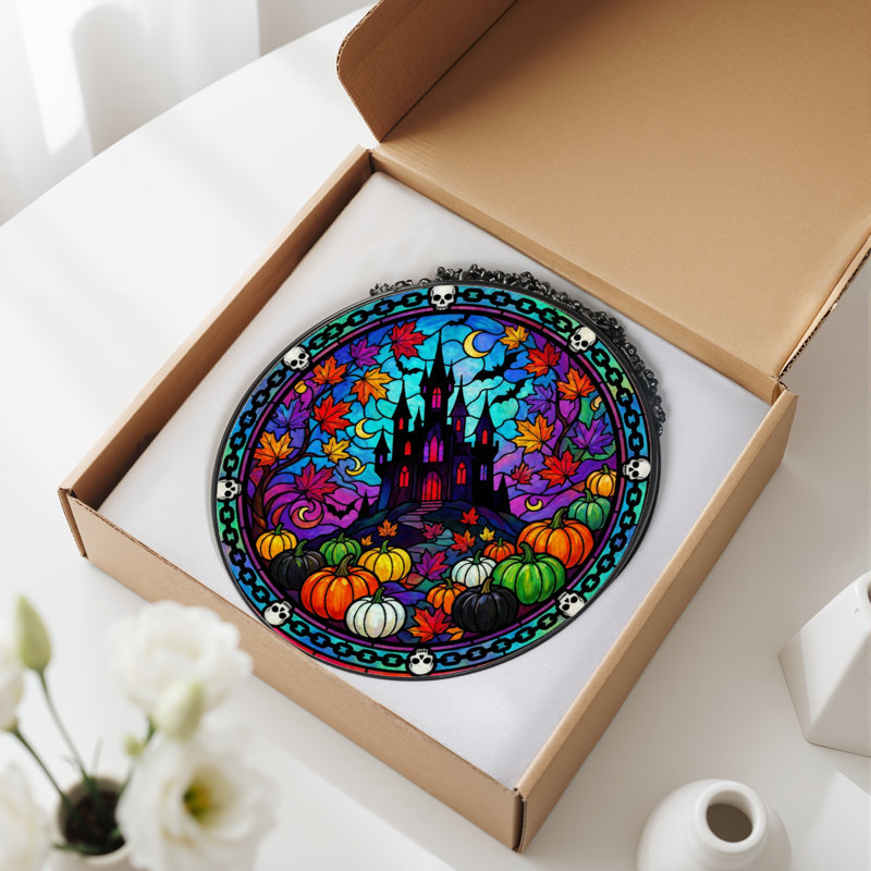 Vitrail de fenêtre 12 "H Halloween