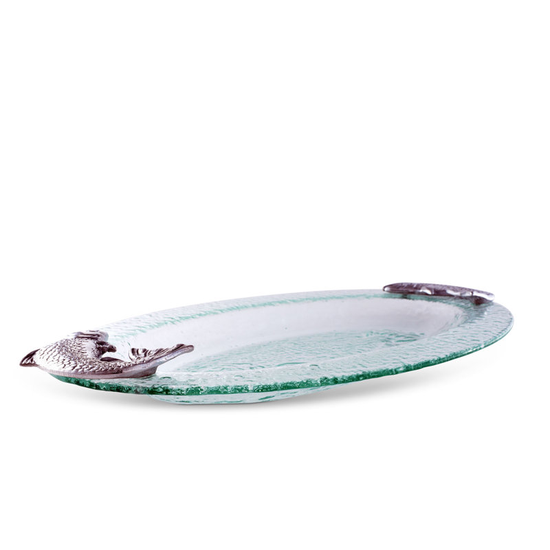 Plateau en verre saumon Coastal