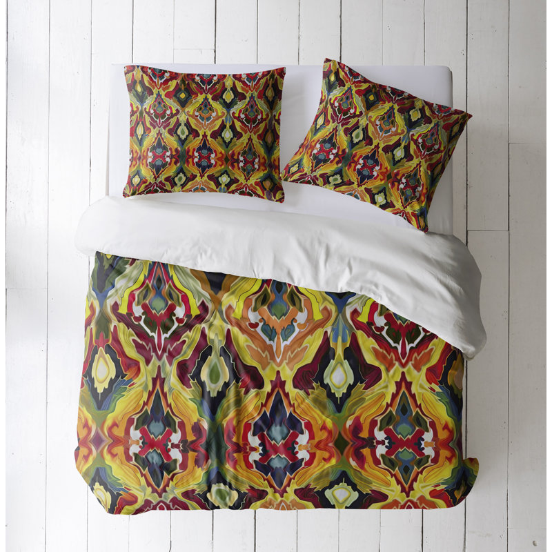 Abstract Duvet Cover, King Duvet Cover + 2 King Shams