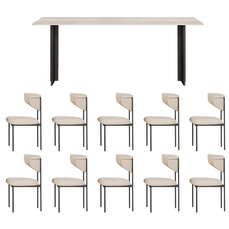 Table et chaises de style moderne