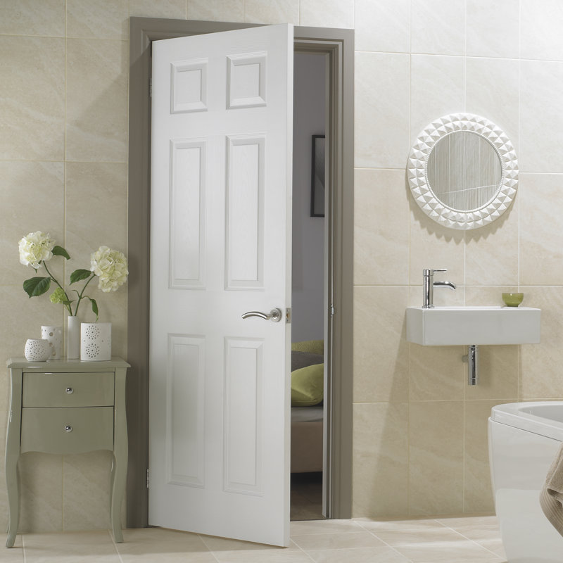 Spruce Internal Door Primed, 198.1 cm H x 81.3 cm W x 3.5 cm D