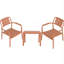 Ensemble 2 pièces de chaises simples et de tables basses-1339110996