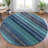 Machine Washable Indoor/Outdoor Xhevrie Teal Rug-112168719