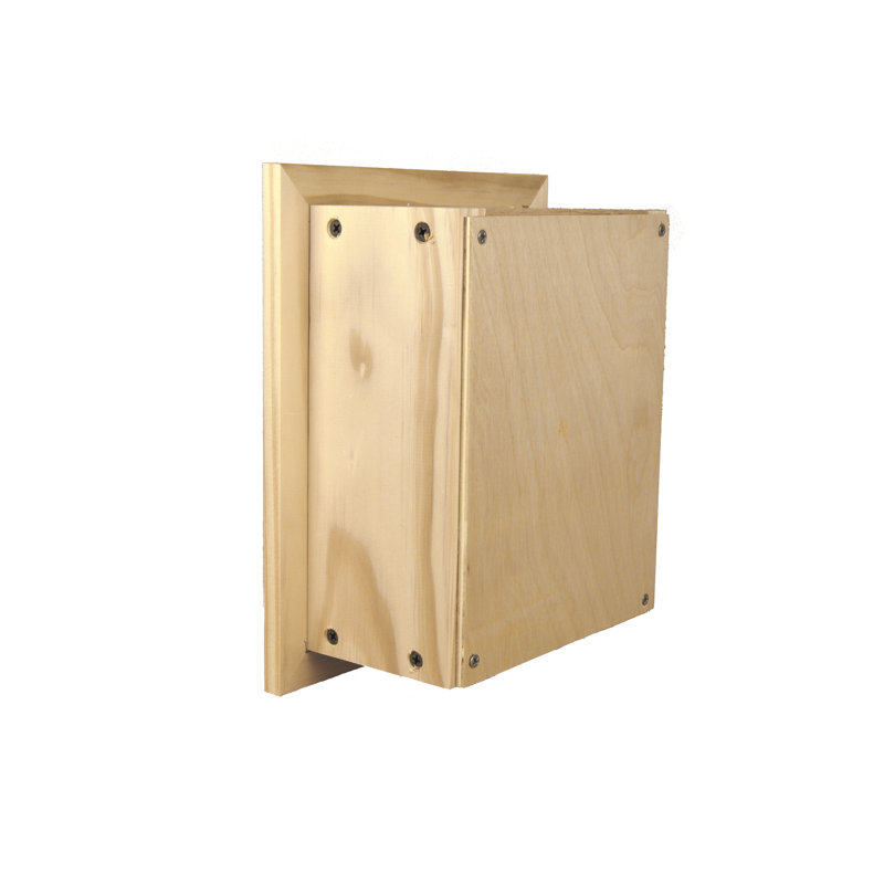 Porte-papier hygiénique encastré Tracy, Chêne