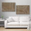 «Mid Mid Century Shape», motif géométrique à motif abstrait brun rustique, 2 pièces-100136495-100136498