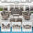 Keywest 4 - Person Outdoor Seating Group PE Wicker Swivel Glider With Cushions With Side Table-1011988695