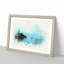 Boat in Hallstatt Austria in Abstract - Picture Frame Graphic Art Print-55679467-55679468