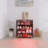4 Layers Black Shoe Cabinet With Glass Door And Glass Layer Shoes Display Cabinet With LED Light Bluetooth Control