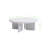 Modern Grey Coffee Table, 36.2 x 13.8 x 36.2 Inches | 100% MDF with Sturdy Wooden Legs, 22 Lbs Bearing Capacity | Stylish Solid Color Design - Perfect for Living Room & Contemporary Spaces