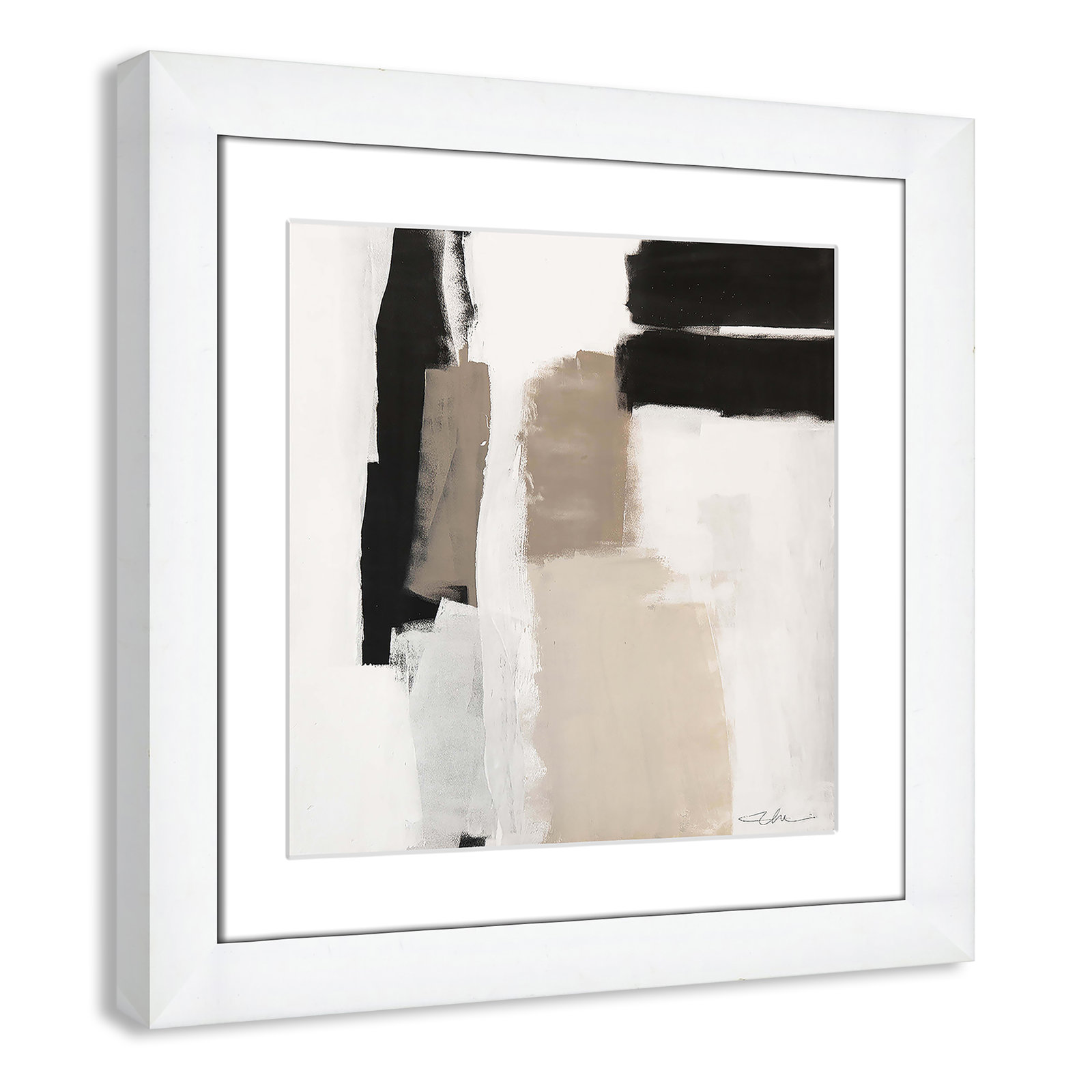Earth Scapes II Print, 18.5" H x 18.5" W x 1.25" D, White Cube Framed