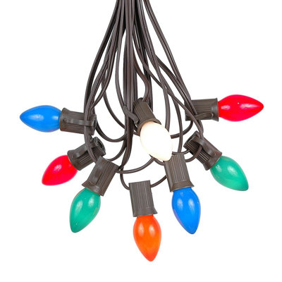 Lampe de noël en céramique avec 25 lumières de chaîne