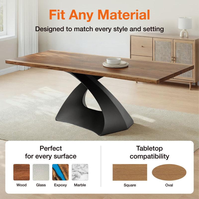  Tulipe Gold Metal Dining Table Base