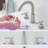 Widespread Bathroom Faucet 3 Hole, 2 Handle Sink Faucet Bathroom Vanity with 360 Degree Swivel Spout, with Metal Pop Up Drain-109600888