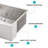 30 Farmhouse Sink Workstation - 30 Inch Kitchen Sink Stainless Steel 16 Gauge Apron Front Kitchen Sink