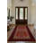 Guria Red/Burgundy Oriental Machine Printed Cotton Chenille Area Rug-1419532364